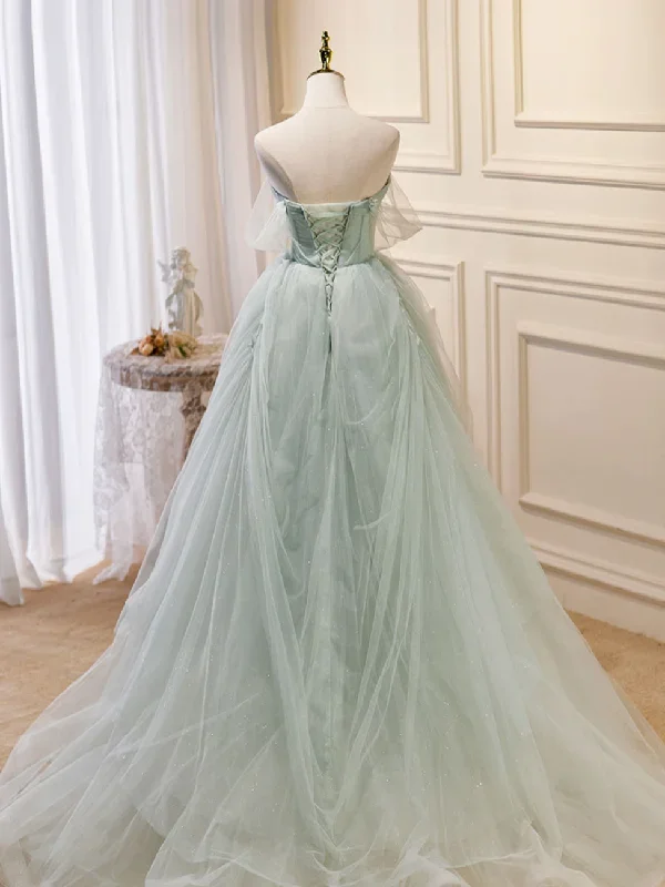 a-line-off-shoulder-tulle-green-long-prom-dresses-green-formal-dress-with-beading