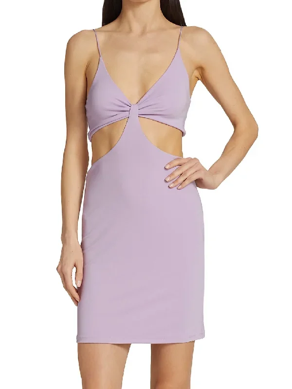 Alice + Olivia - Havana Mini Cut Out Dress - Lavender