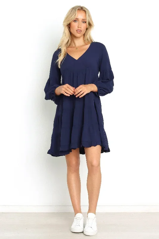 Alua Dress - Navy