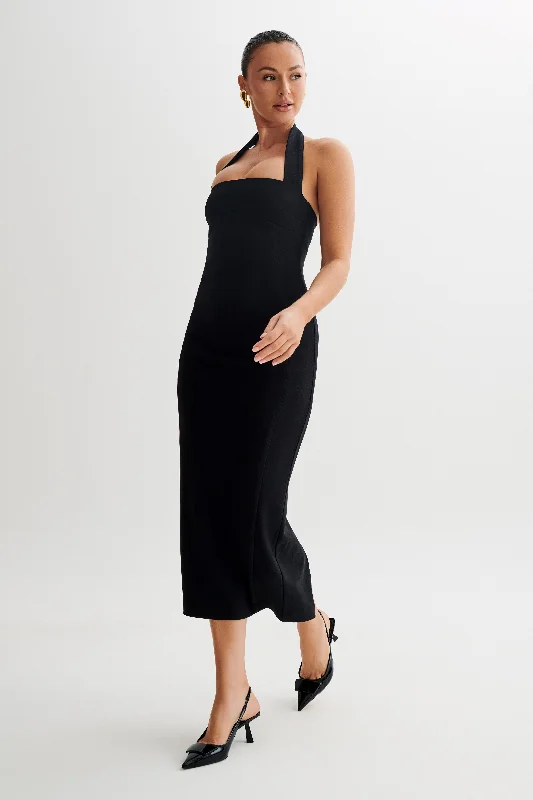 amelita-suiting-halter-midi-dress-black