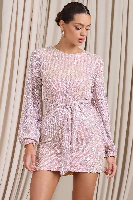 astrological-nude-mix-sequin-long-sleeve-mini-dress-cl127226114