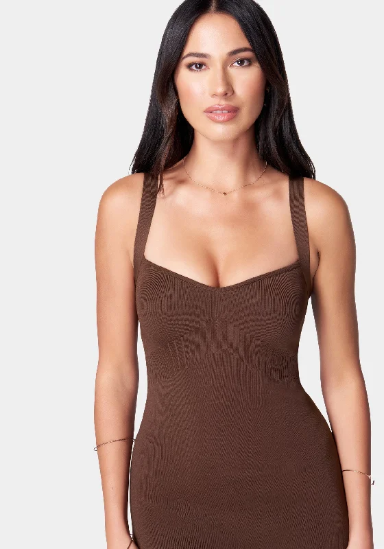 bandage-mini-dress-chocolate