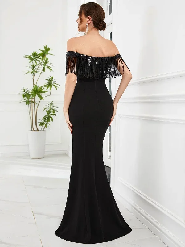 beaded-tassel-fringe-off-shoulder-bodycon-fishtail-evening-dress-ee01618