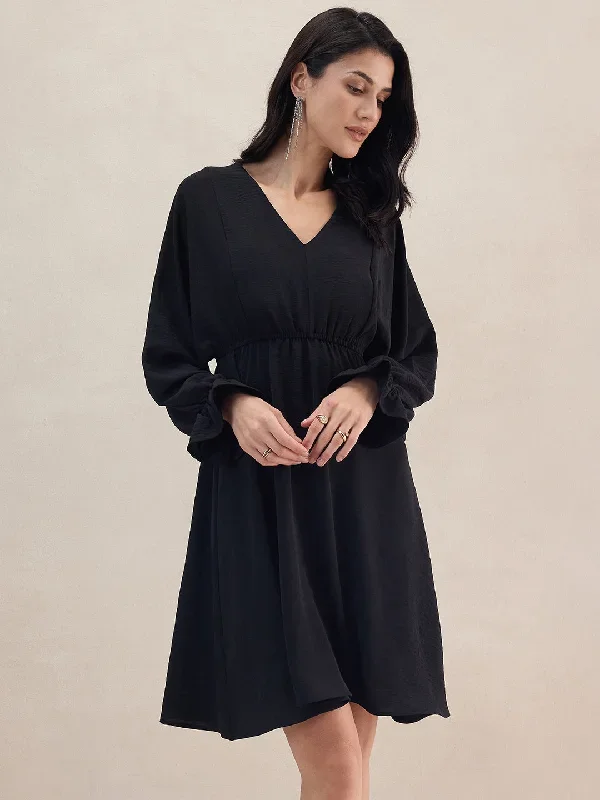 black-kimono-sleeve-midi-dresss-ff-5251