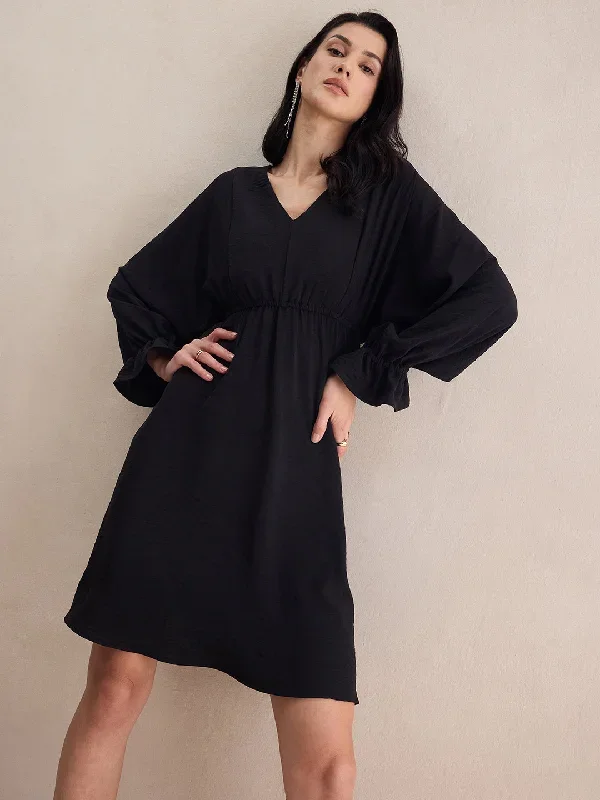 black-kimono-sleeve-midi-dresss-ff-5251