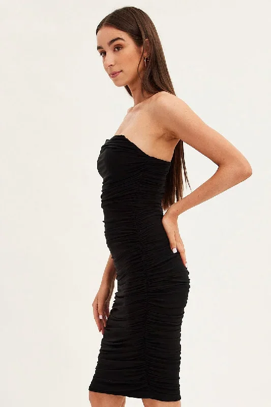 black-midi-dress-bodycon-ruched-mesh-ed9205b-36mb