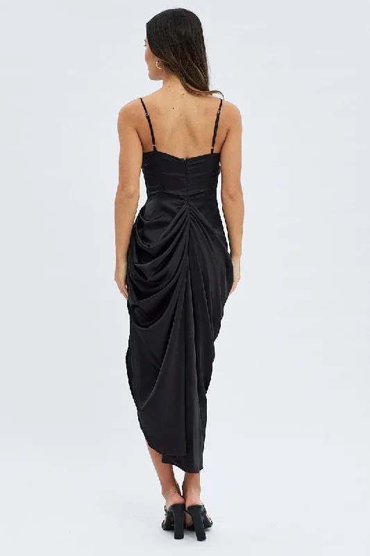 black-satin-draped-strappy-midi-dress-ed0081-35zb-1