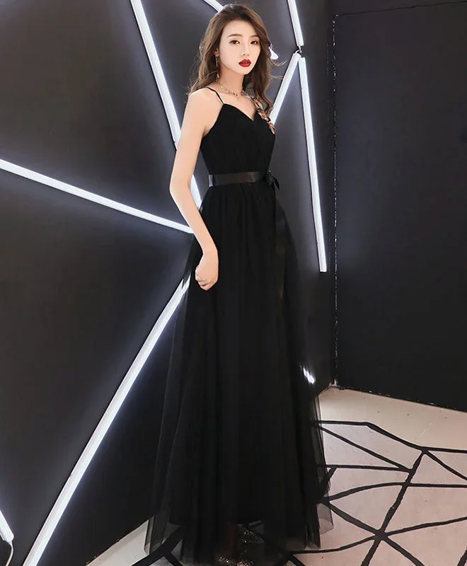 black-sweetheart-tulle-long-prom-dress-black-tulle-evening-dress