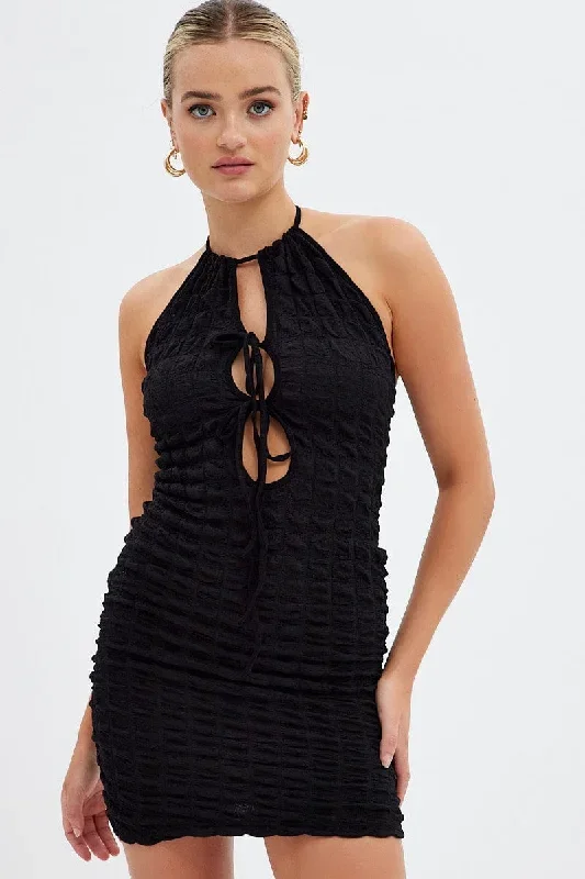 black-textured-mini-dress-backless-dd13296-f3-1