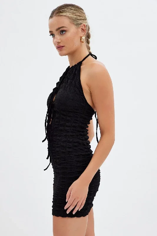 black-textured-mini-dress-backless-dd13296-f3-1