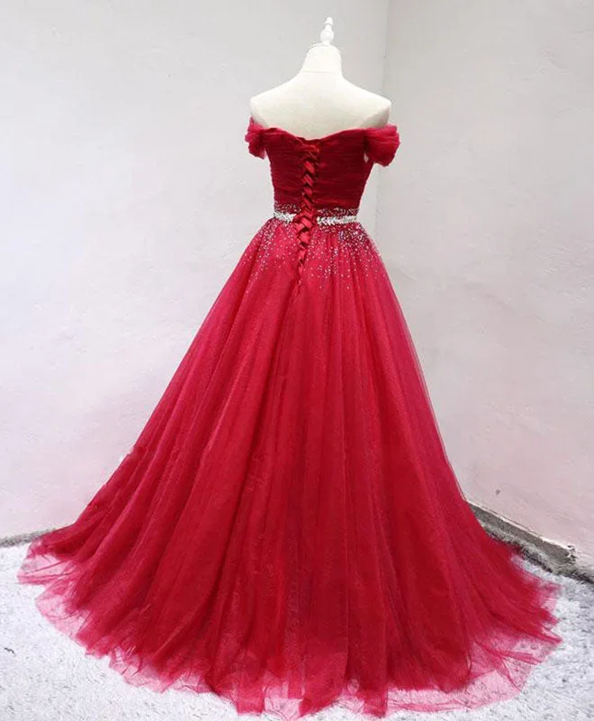 burgundy-off-shoulder-tulle-long-prom-dress-burgundy-formal-dress