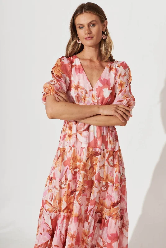 celine-midi-dress-in-pink-floral-lurex-chiffon