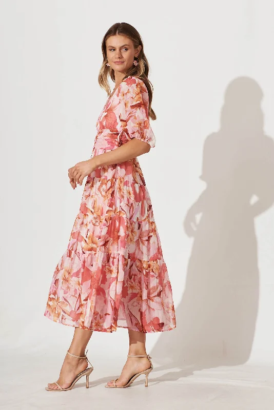 celine-midi-dress-in-pink-floral-lurex-chiffon