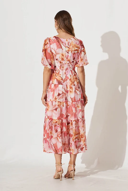 celine-midi-dress-in-pink-floral-lurex-chiffon