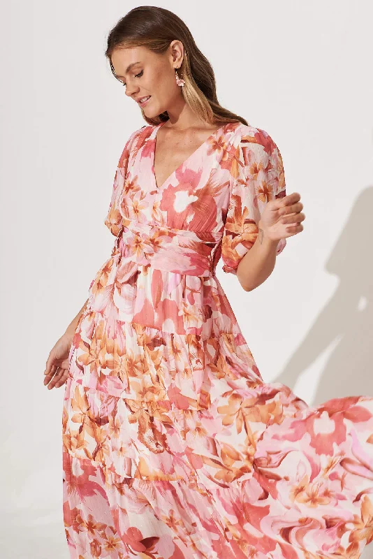 celine-midi-dress-in-pink-floral-lurex-chiffon