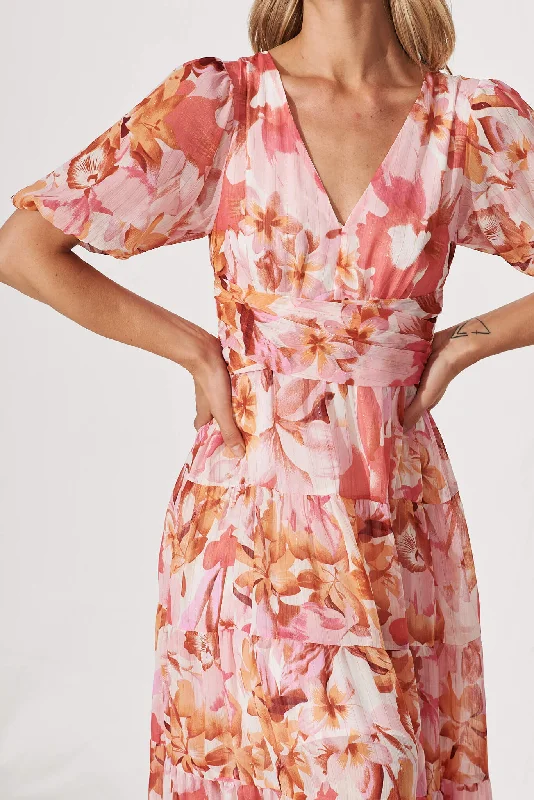 celine-midi-dress-in-pink-floral-lurex-chiffon