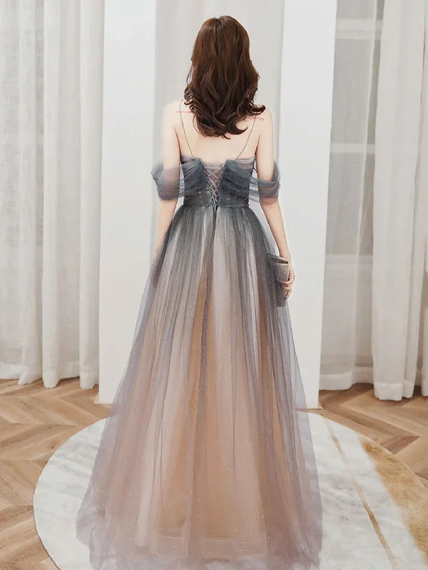 champagne-a-line-off-shoulder-tulle-long-prom-dress