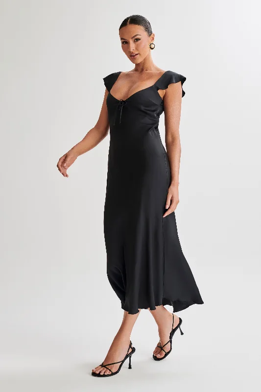 chantal-short-sleeve-satin-midi-dress-black