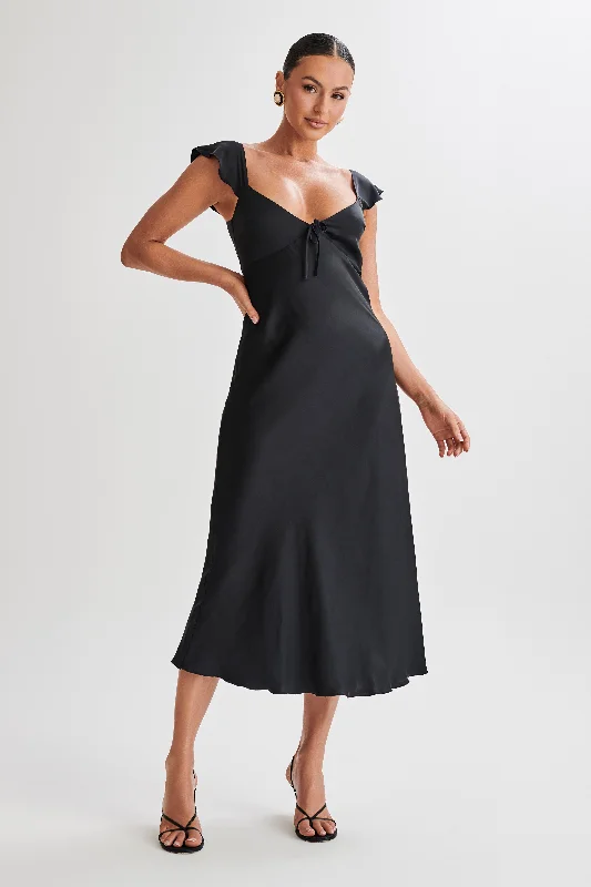 chantal-short-sleeve-satin-midi-dress-black