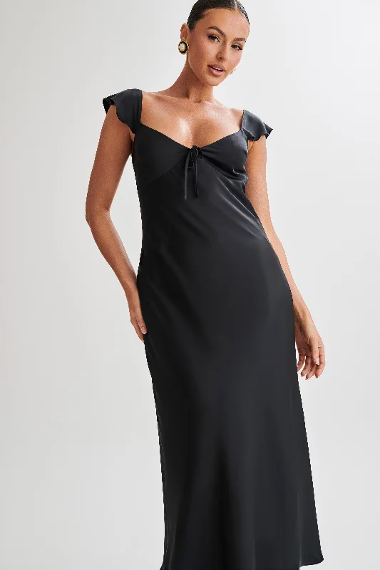 chantal-short-sleeve-satin-midi-dress-black