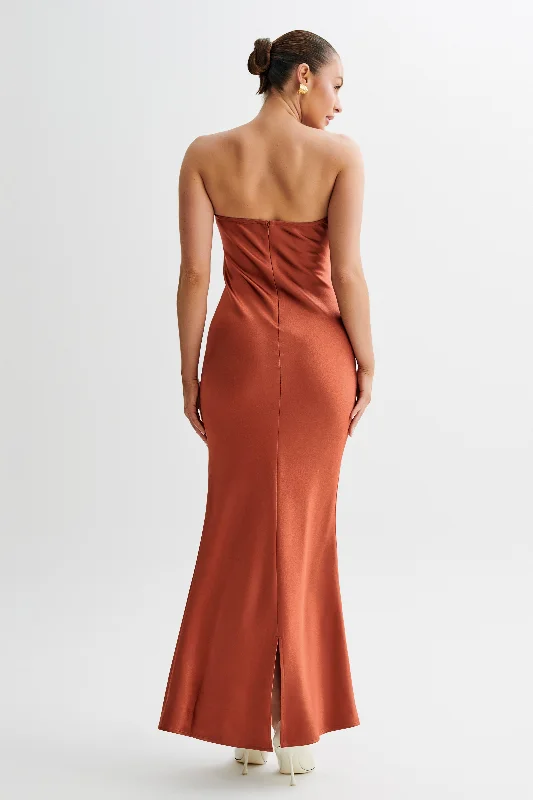 claudette-strapless-satin-maxi-dress-burnt-orange