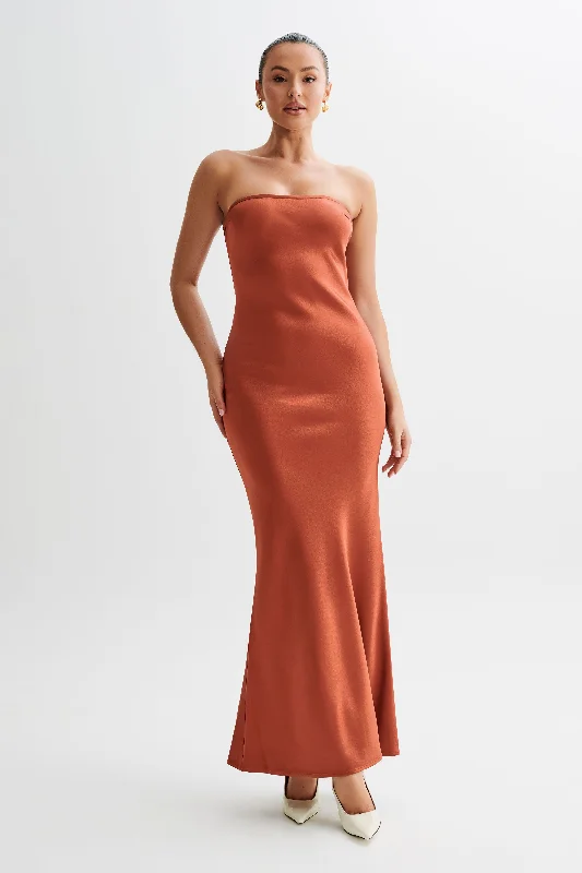 claudette-strapless-satin-maxi-dress-burnt-orange