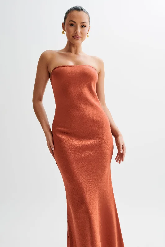 claudette-strapless-satin-maxi-dress-burnt-orange