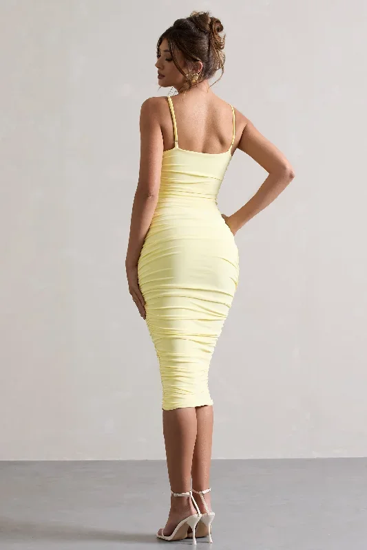 desired-lemon-knot-detail-ruched-midi-dress-cl126642114