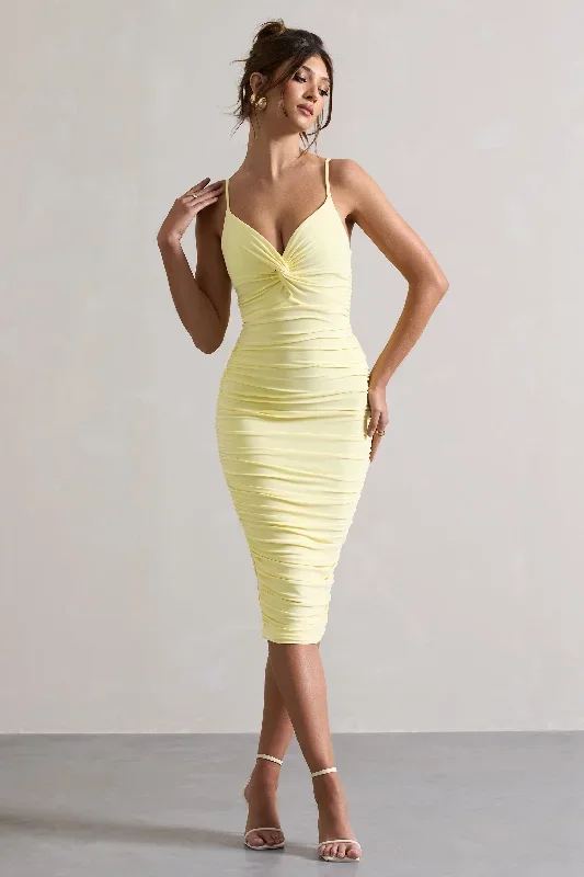 desired-lemon-knot-detail-ruched-midi-dress-cl126642114