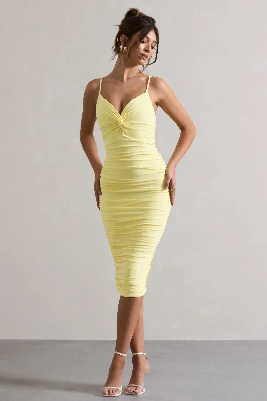 desired-lemon-knot-detail-ruched-midi-dress-cl126642114