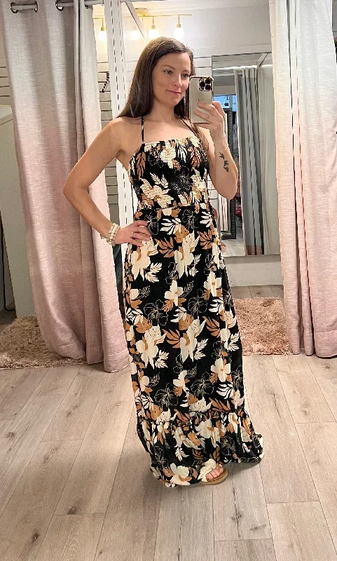 Floral Print Maxi Dress