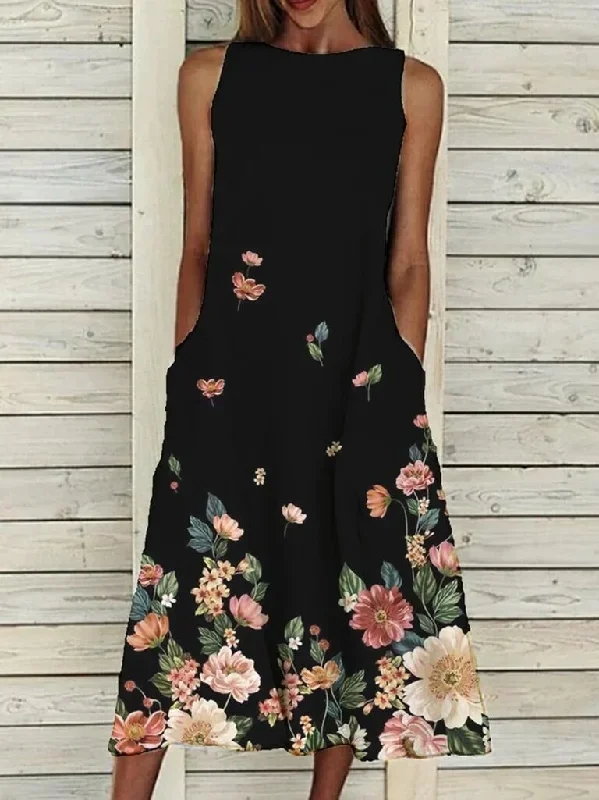 floral-print-pocket-dress