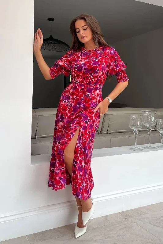 girl-in-mind-shayla-red-floral-shirred-cuff-midi-dress