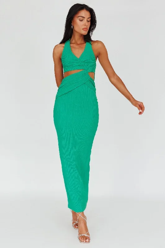 giulia-cut-out-ribbed-halterneck-midi-dress-green