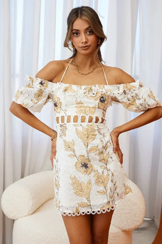 happy-days-halterneck-puff-sleeve-eyelet-dress-floral-print-sunflower