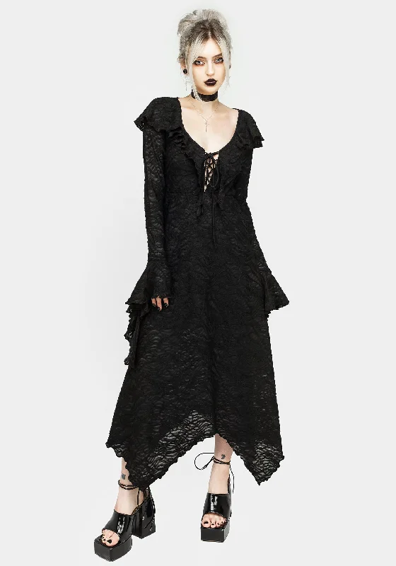 jessel-distressed-cascade-handkerchief-hem-midi-dress