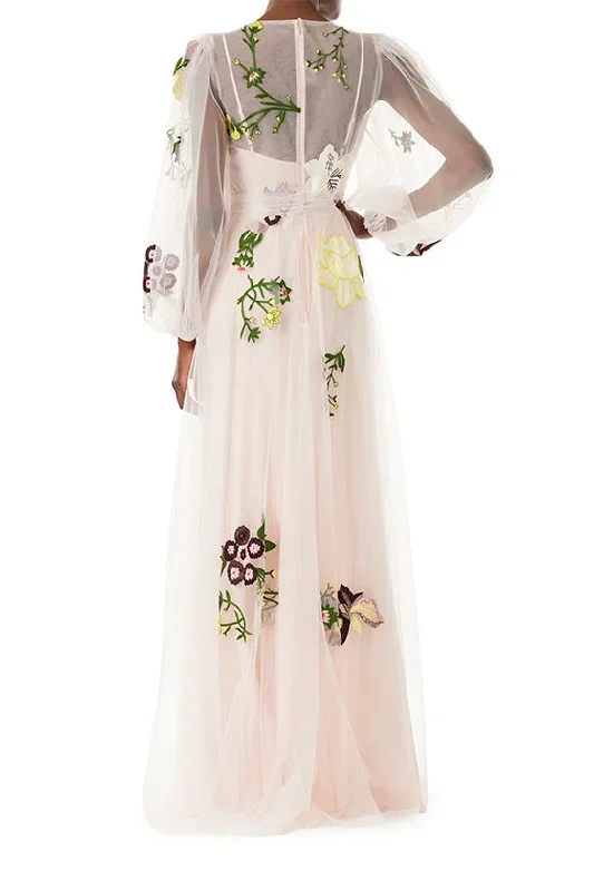 jewel-neck-puffed-sleeve-embroidered-tulle-gown-pale-pink