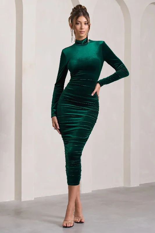 joanna-bottle-green-velvet-high-neck-backless-midi-dress-cl129794047