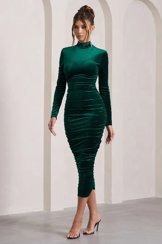 joanna-bottle-green-velvet-high-neck-backless-midi-dress-cl129794047