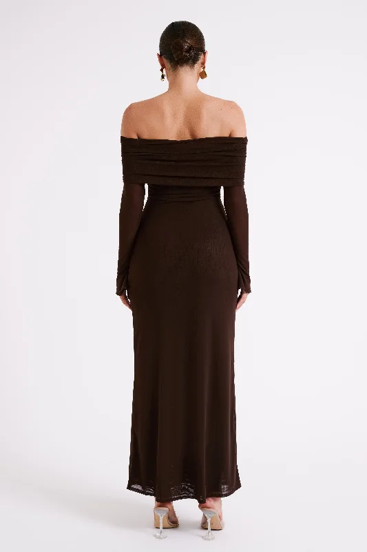 josie-off-shoulder-mesh-maxi-dress-dark-brown