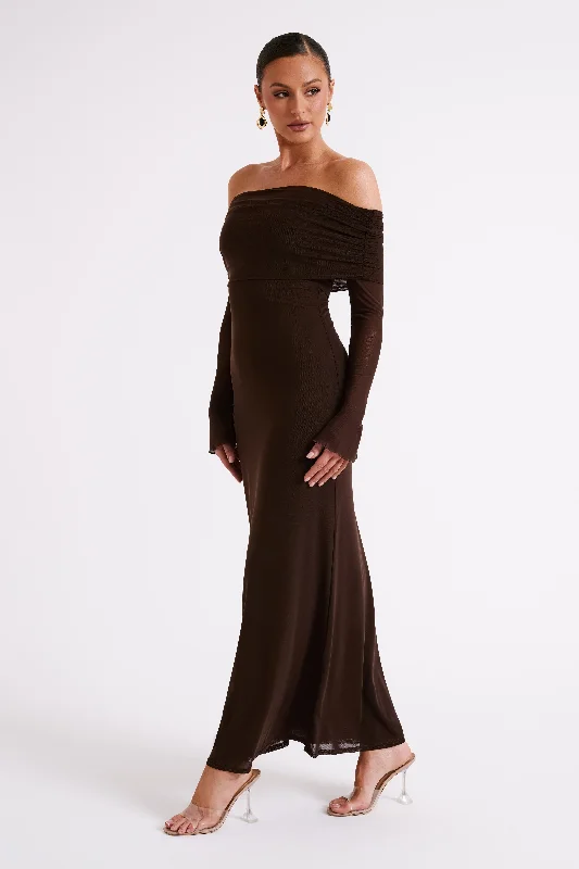 josie-off-shoulder-mesh-maxi-dress-dark-brown