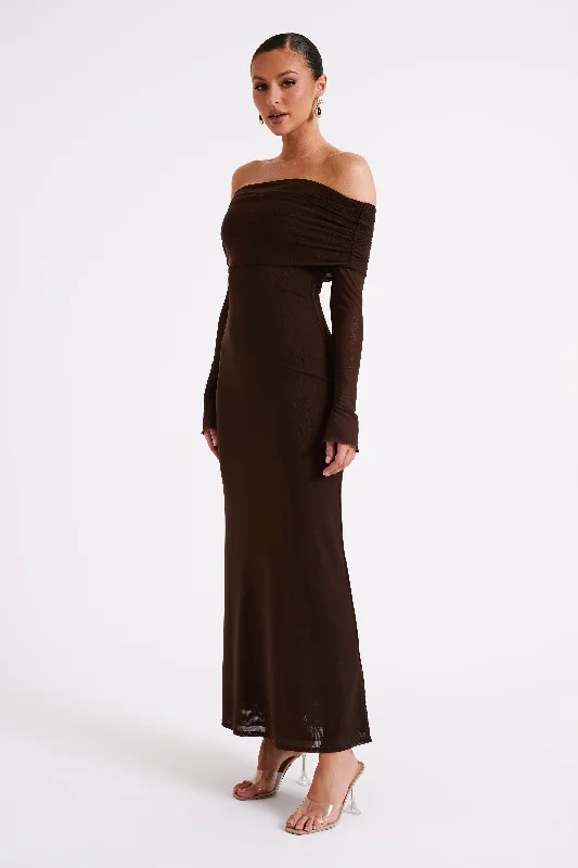 josie-off-shoulder-mesh-maxi-dress-dark-brown