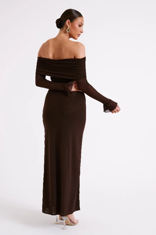 josie-off-shoulder-mesh-maxi-dress-dark-brown