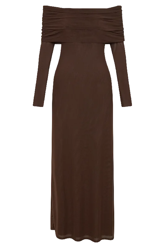 josie-off-shoulder-mesh-maxi-dress-dark-brown