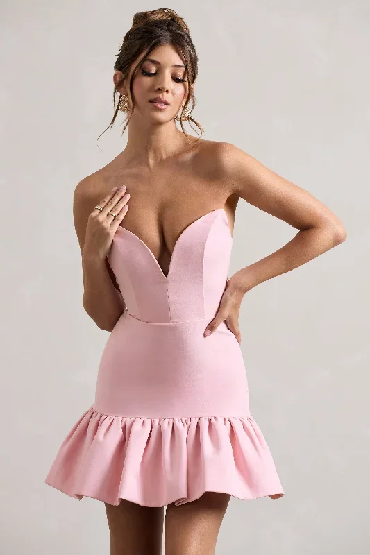 koko-pink-sweetheart-mini-dress-with-ruffle-hem-cl134069008