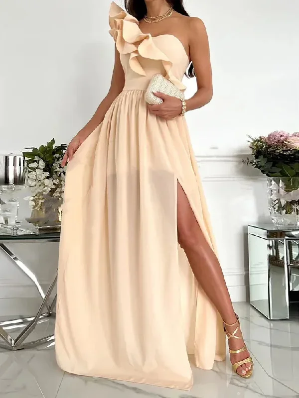 Pleated Evening Dress