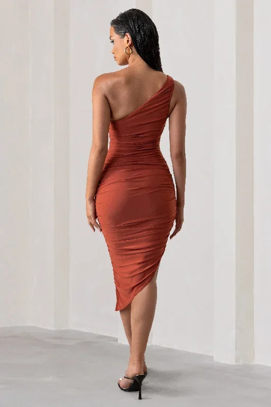 late-night-rust-asymmetric-one-shoulder-ruched-midi-dress-cl126071012