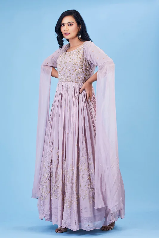 lavender-color-long-gown-with-dupatta