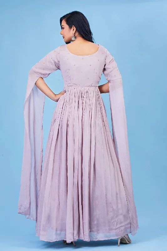 lavender-color-long-gown-with-dupatta