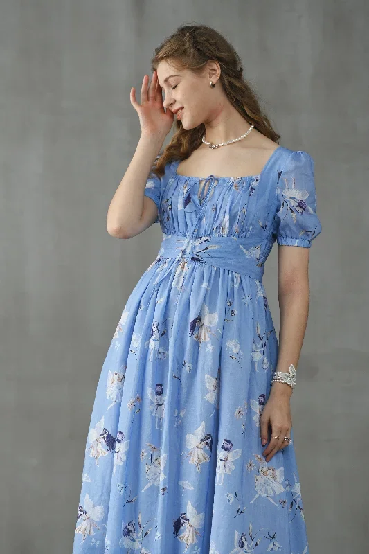 linen-floral-dress-fairy-linen-dress-blue-linen-dress-princess-linen-dress-maxi-floral-dress-linennaive